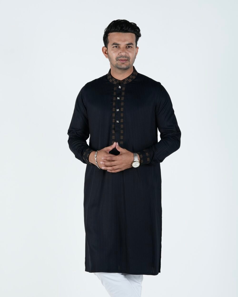 Premium Black Stripe Panjabi